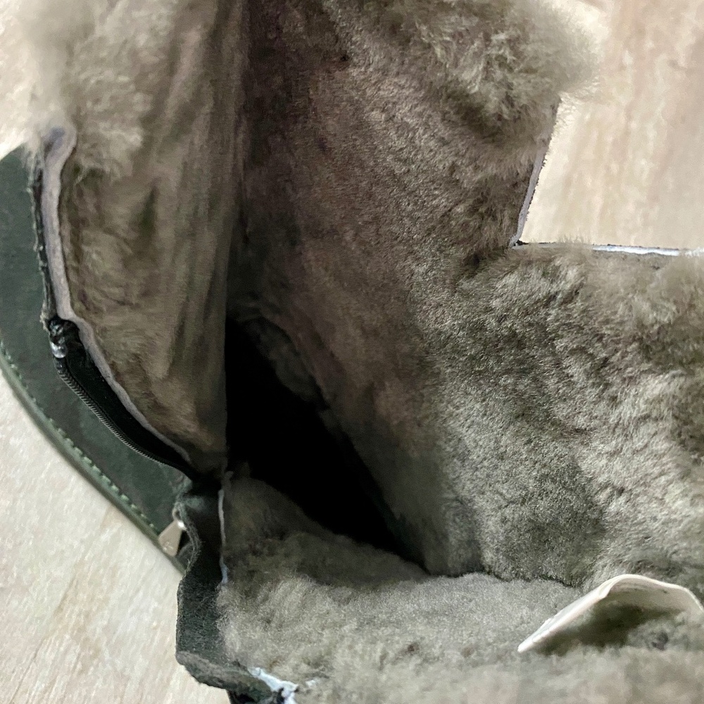 Ladies Emu Australia Gravelly Waterproof Suede Sheepskin Boots Gray Size10 New - Picture 7 of 16